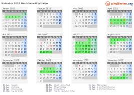 Gallery of excel kalender 2021 kostenlos halbjahreskalender. Kalender 2021 2022 Nordrhein Westfalen