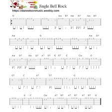 Jingle Bell Rock Easy Guitar Tab Easy Guitar Guitar Tabs Songs Guitar Songs