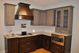 Hickory Grey Wall Cabinets With Espresso Base Cabinets Wall Cabinet Grey Walls Base Cabinets