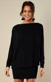 Black Batwing Dress By Bella And Blue Batwing Dress Dresses Clothes
