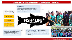 Di malaysia, sebuah badan telah ditubuhkan untuk menjaga kebajikan nelayan iaitu persatuan nelayan (pn). Persatuan Nelayan Kawasan Pnk Bintulu Fish4life Universiti Putra Malaysia Bintulu Sarawak Campus