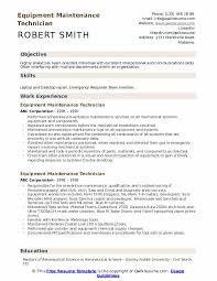 Equipment Maintenance Technician Resume Samples Qwikresume