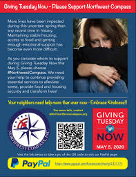 We usually use it when two people are far away from each other. Giving Tuesday Now May 5 2020 Northwest Compass Inc