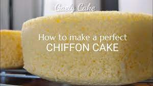 Perfect Chiffon Cake Gaely Cake Youtube Chiffon Cake Cake Decorating Techniques Baking Recipes