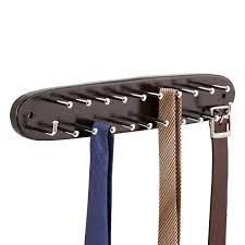 This versatile tie, belt and scarf organizerthis versatile tie, belt and scarf organizer provides maximum hanging space by accommodating up to 18 items in an easily accessible fashion. Belt Racks The Container Store