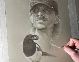 Original Soft Pastel Painting Scarlet Fields