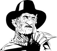 The character and the main antagonist of the a nightmare on elm street film series.he first appeared in wes craven's a nightmare on elm street (1984) as the spirit of a serial killer who uses a gloved hand with razors to kill his victims in their dreams, causing their deaths in the real world as well. Silhouette Freddy Krueger Stencil Novocom Top