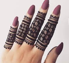 Simple gol tikki henna design for hands. Diana Nana Inai Design Henna Di Jari Simple And Nice Facebook