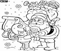 You may even spot an ariel lookalike in this bunch o. The Elf Helps Santa Claus Coloring Page Printable Game