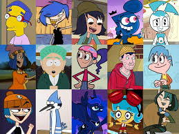 Click the cartoon pilot 4; Grunge Blue Haired Cartoon Characters Novocom Top