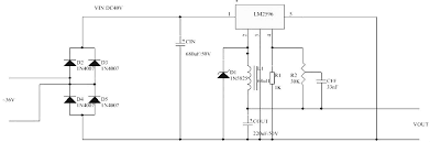 Typical application (fixed output voltage versions). Lm2596 Adjustable Voltage Regulator Schematic