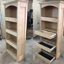 Palletshelves Solid Birdseye Maple Bookshelf With Three Secret Compartments That Lock In 2020 Secret Compartment Furniture Concealment Furniture Furniture Projects