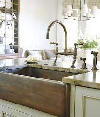 To that end, isley always asks clients how they plan to use the kitchen sink. A Beautiful Farmhouse Kitchen Sinks Rustic Gold Farmhouse Kitchen Sink With Gold Pegasus Faucet Design Big Wo Cottage Style Kitchen Home Copper Farmhouse Sinks