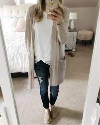 Sunsetsandstilettos Casual Outfit Inspiration Cardigan And Knotted Tee Sam Edelman Espadrilles Trendy Spring Outfits Outfit Inspiration Fall Fall Outfits