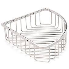 Bathroom Shower Basket Stainless Steel Wall Mounted Bathroom Shower Corner Basket Storage Shelf Holde Bathroom Shower Accessories Shower Stall Bathroom Shower