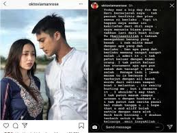 Foto 'curang' mirip suami bella astillah tersebar. Oktovia Mohon Maaf Keluar Dengan Aliff
