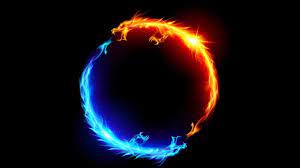 Fire And Ice Dragon Wallpaper Fire And Ice Dragons Yin Yang Images Yin Yang