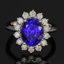 Check spelling or type a new query. 18k White Gold Tanzanite Ring With Halo Of Diamonds 4 72 Carats Tanzanite Jewelry Designs