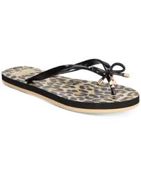 Kate Spade New York Nova Flip Flops Black Leopard 10m Flip Flop Sandals Rubber Flip Flops Flip Flop Shoes
