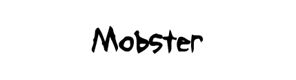Bio monster a free hand lettered script font. Mobster Font Ffonts Net