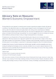 Apprendre le français ou s'inscrire dans une classe de francisation. Pdf Advisory Note On Measures Women S Economic Empowerment Laurel Steinfield Ama Marston And Kelly Northridge Academia Edu