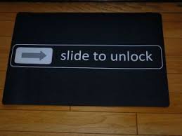 Slide to unlock doormat ($70) Marvin The Martian Greetings Earthlings Welcome Floor Door Mat On Popscreen