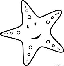 Why not cut it out and put it on display? Smiling Starfish Coloring Page Coloringall