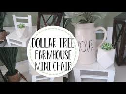 Dollar Tree Farmhouse Diy Diy Mini Decor Chair Dollar Tree Farmhouse Home Decor Youtube Diy Dollar Tree Decor Dollar Tree Diy Crafts Dollar Tree Decor