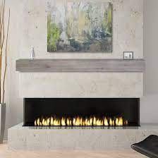 Your mantel is often the focal point of your living room, so having it beautifully styled is important to the overall look hanging a large mirror above your fireplace is a classic way to decorate your mantel. 48 60 72 Acacia Mantel Shelf Weathered Gray Finish