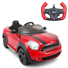 Kids Ride On Mini Cooper Style Sports Car 12v Battery Powered Rc Mp3 Input Red Mini Countryman Kids Ride On Car