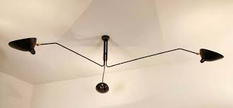 Serge Mouille Ceiling Lamp 3 Rotating Arms