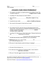 Play this game to review undefined. Jurassic Park Video Worksheet Answer Key Fill Out And Sign Printable Pdf Template Signnow
