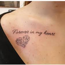 With the color represented inside of one heart and outside of the other the tattoos are obviously a pair but avoid redundancy. Fingerprint In Tattoos Search In 1 3m Tattoos Now Tattoodo