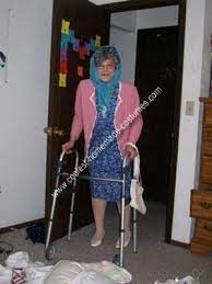 Coolest Homemade Grandma Costume Grandma Costume Old Lady Costume Old Lady Halloween Costume