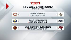 In week 15, two of five designated matchups will be played on saturday with the remainder to be played on sunday. Morning Coffee Our First Look At Nfl Wild Card Weekend Lines Tsn Ca