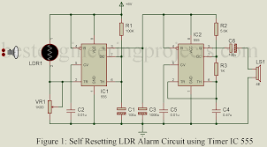 Ht12d is a 212 series decoder ic (integrated circuit) for remote control applications manufactured by holtek. Self Resetting Ldr Alarm Using Timer Ic 555 Engineering Projects