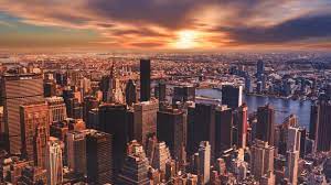 Best Free Microsoft Teams Backgrounds The Ultimate Collection Of Teams Virtual Backgrounds In 2021 New York Sunset Sunset City World Cities