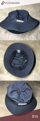 Footjoy Fj Dryjoys Black Bucket Hat Summer Sun Black Bucket Hat Bucket Hat Summer Footjoy