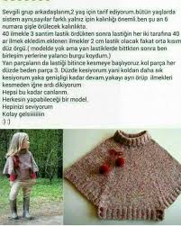 2 Yas Kiz Cocuklari Icin Orgu Panco Modelleri Yapilisi Anlatimli Baby Knitting Patterns Orgu Balikci Yaka