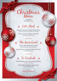 Ina says it tastes even better the day after. Christmas Menu Template V4 34461 Flyers Design Bundles In 2021 Christmas Invitations Template Xmas Menu Christmas Party Invitation Template