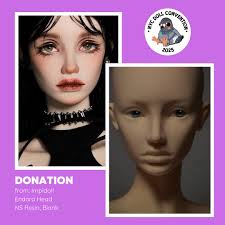 NYC Doll Convention Donation Announcement: Impldoll Endora Head NS Resin,  Blank Donation From: @impldoll Thank you for your generous donation!  Reminder: The NYC Doll Convention will hold the raffles