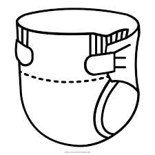 Diaper coloring page pages template. Windel Ausmalbilder Ultra Coloring Pages