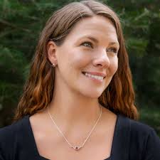 200 Split Ridge Necklace w/ stone — Narrow House Metals