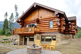 Call express mulching & soil to have your material blown in smooth and even saving labor. Western Red Cedar Ranch Style Log Home Rustic Exterior Denver By Mountain Log Homes Of Co Inc Houzz