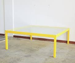Shop our metal glass coffee tables selection from the world's finest dealers on 1stdibs. Neon Yellow Metal Coffee Table With Glass Top 167867