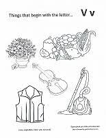 More than 600 free online coloring pages for kids: Coloring Pages Letter V Coloring Page