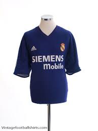 Las ultimas 25 camisetas que ha lucido el real madrid. 2001 02 Real Madrid Centenary Third Shirt Xl For Sale