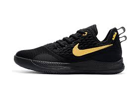 Exclusive black colorway with gold logo accents the #1 indoor ball: Nike Lebron Witness 3 Black Gold Basketball Shoes