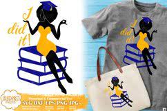 Download Black Woman Graduation Svg Black And Educated Afro Woman 571971 Cut Files Design Bundles