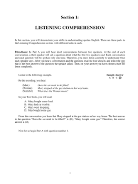 Pdf section 1 listening comprehension 1 ahmad irada academia edu. Kunci Jawaban Section 1 Listening Comprehension